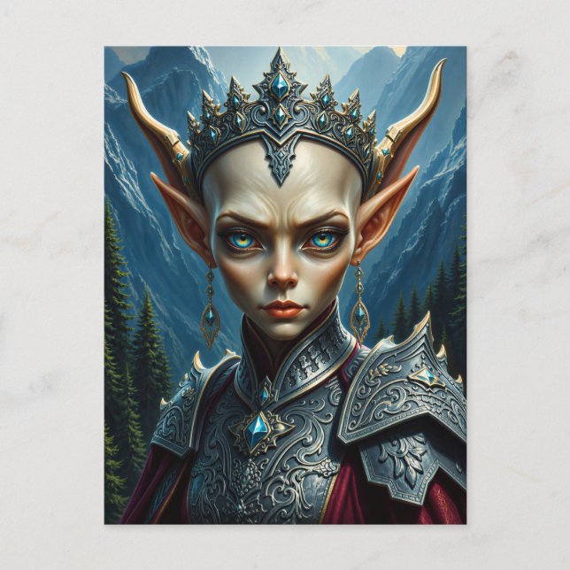 Nivalis Mountain Elf Queen - Collector's Postcard (Front)