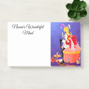 Nivens McTwisp on cupcake Wonderland Post-it Notes