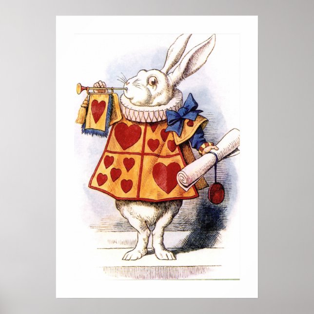Nivens McTwisp the  Rabbit Alice in Wonderland Poster (Front)