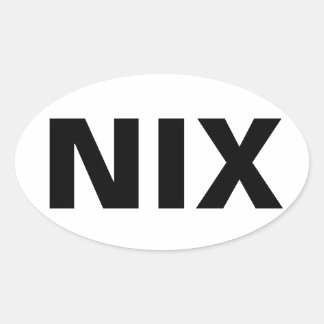 NIX OVAL STICKER
