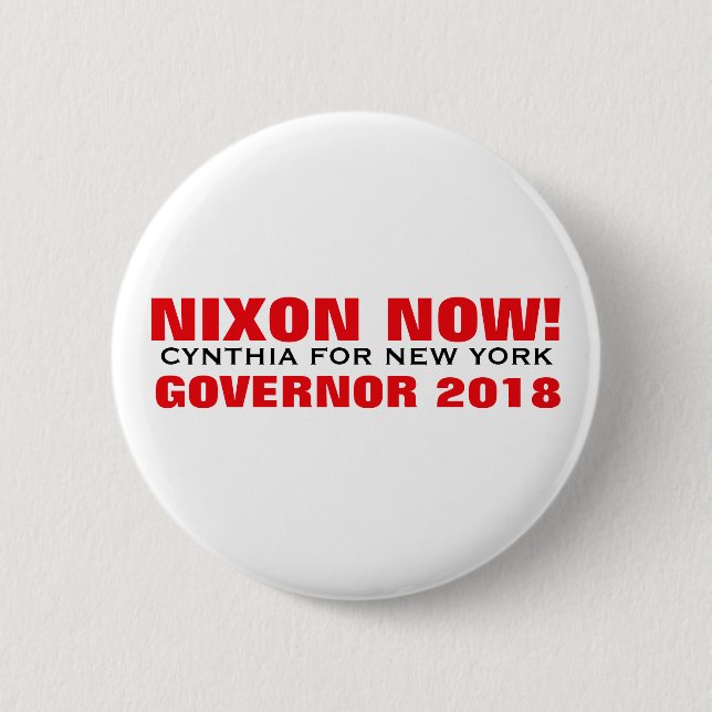 Nixon Now! 6 Cm Round Badge (Front)