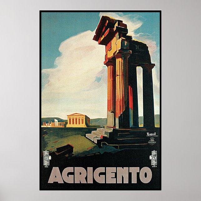 Nizzoli Agrigento Sicily Italy Poster (Front)