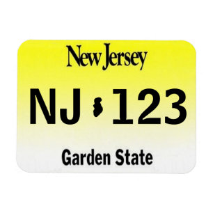 NJ License Plate Magnet
