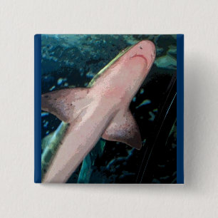 NJ Shark CB 15 Cm Square Badge