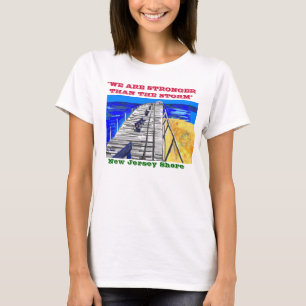 NJ Shore Boardwalk "Stronger than the Storm" Tee