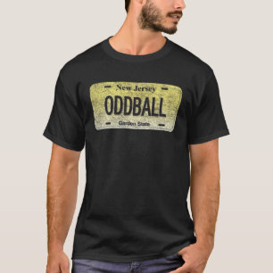 NJ State Vanity License Plate ODDBALL T-Shirt