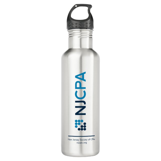 NJCPA Stainless Steel Water Bottle (Front)
