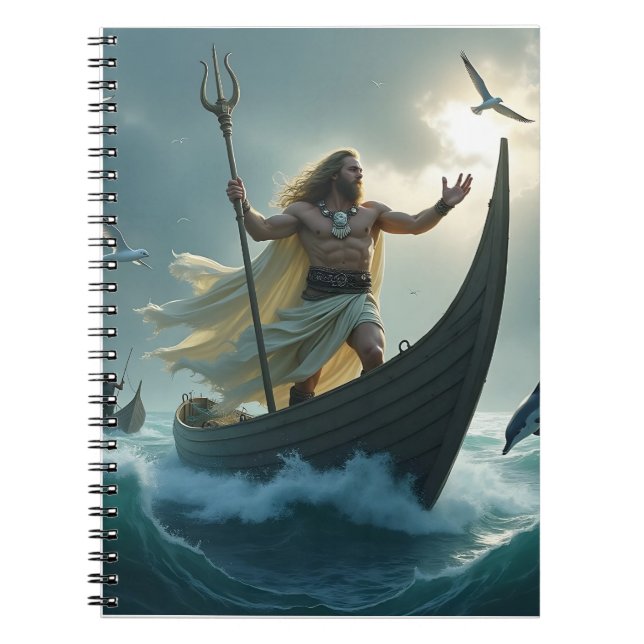 Njord, God of the Sea and Wind Notebook (Front)