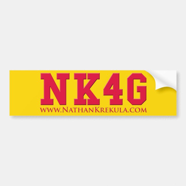 NK4G College Bumper Sticker (Front)