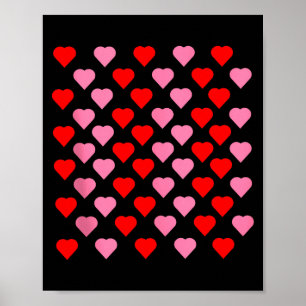 Nk And Red Hearts Lovers Funny Valentine’s Day Hum Poster
