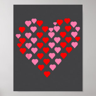 Nk And Red Hearts Lovers Funny Valentine’s Day Hum Poster