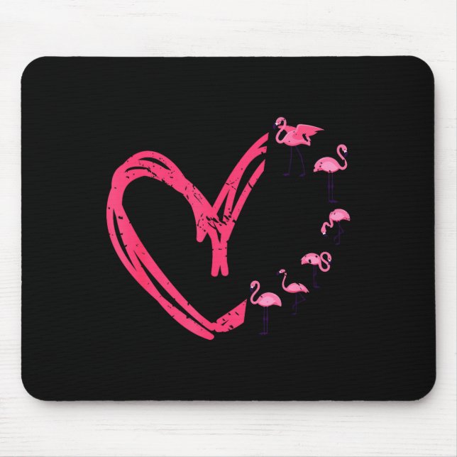 Nk Animal Valentines Day Gift Flamingo  Mouse Pad (Front)