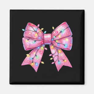 Nk Christmas Coquette Bow Christmas Tree Light Wom Magnet