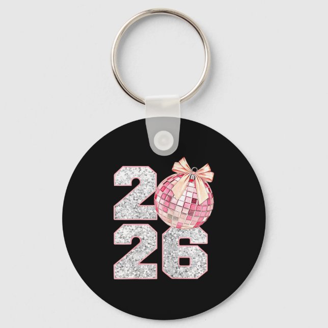 Nk Coquette 2026 New Year Shirt _ Aesthetic Holida Key Ring (Front)