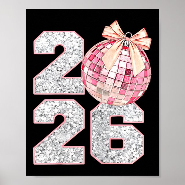 Nk Coquette 2026 New Year Shirt _ Aesthetic Holida Poster (Front)