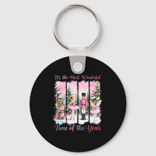 Nk Coquette Bow Nutcracker Friends Snow Globe Chri Key Ring