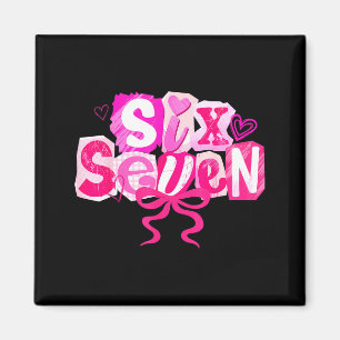 Nk Coquette Valentine Six Seven Bow 6 7 Meme Women Magnet