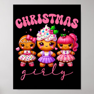 Nk Cute Gingerbread Christmas Girly Pajama Outfits Poster