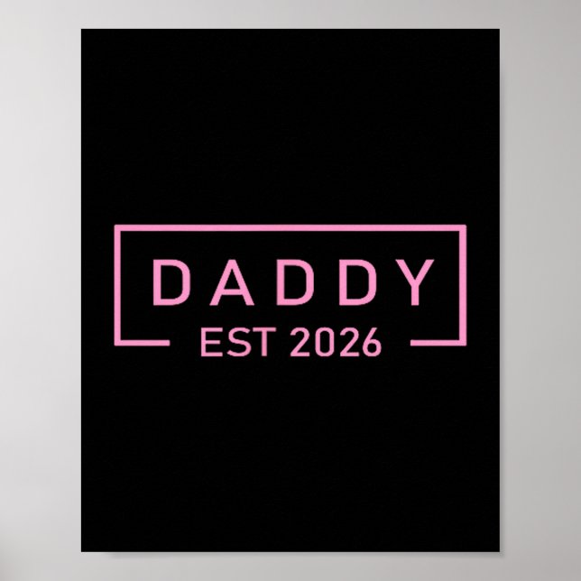 Nk Daddy Est. 2026 Logo Father 2026 Loading New Da Poster (Front)