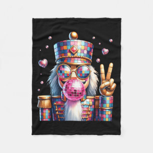 Nk Disco Nutcracker Bubblegum Christmas For Men Wo Fleece Blanket