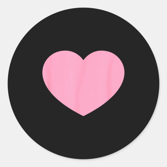 Nk Heart Is The Symbol Of Love For Valentines Day  Classic Round Sticker (Front)