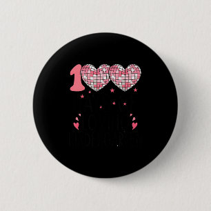 Nk Heart Kindergarten Valentine 100 Days For Girl 6 Cm Round Badge