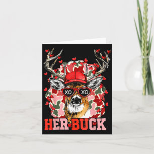 Nk Her Buck Camo Deer Hunting Camouflage Matching  Card