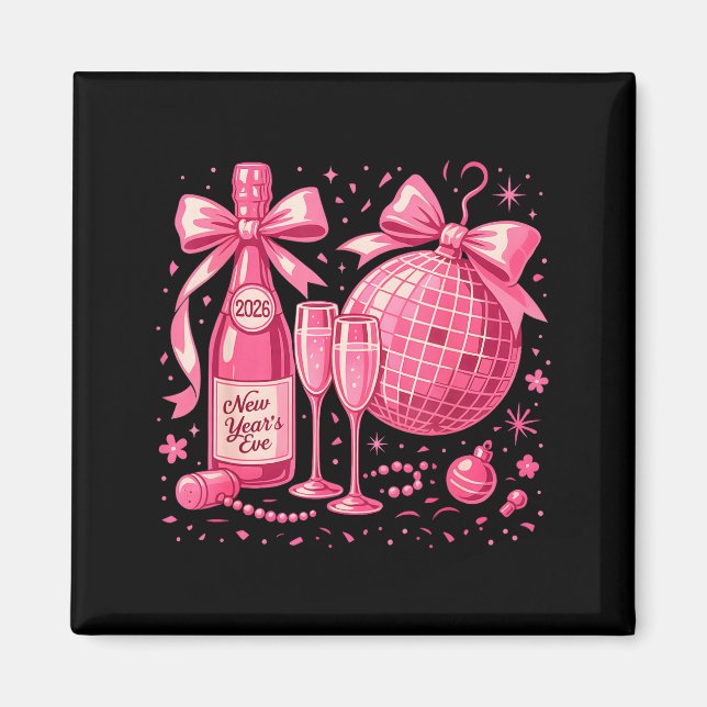 Nk New Year's Eve 2026 Disco Champagne Party  Magnet (Front)