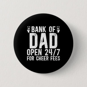 Nk Of Cheer Dad Of A Cheerleader Father Cheerleadi 6 Cm Round Badge