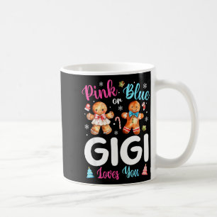 Nk Or Blue Gigi Loves You Gender Reveal Christmas  Coffee Mug