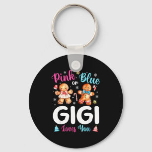 Nk Or Blue Gigi Loves You Gender Reveal Christmas Key Ring
