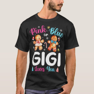 Nk Or Blue Gigi Loves You Gender Reveal Christmas  T-Shirt