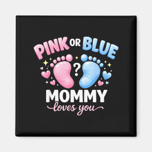 nk or Blue Mummy Loves Cute Baby Announcement Magnet