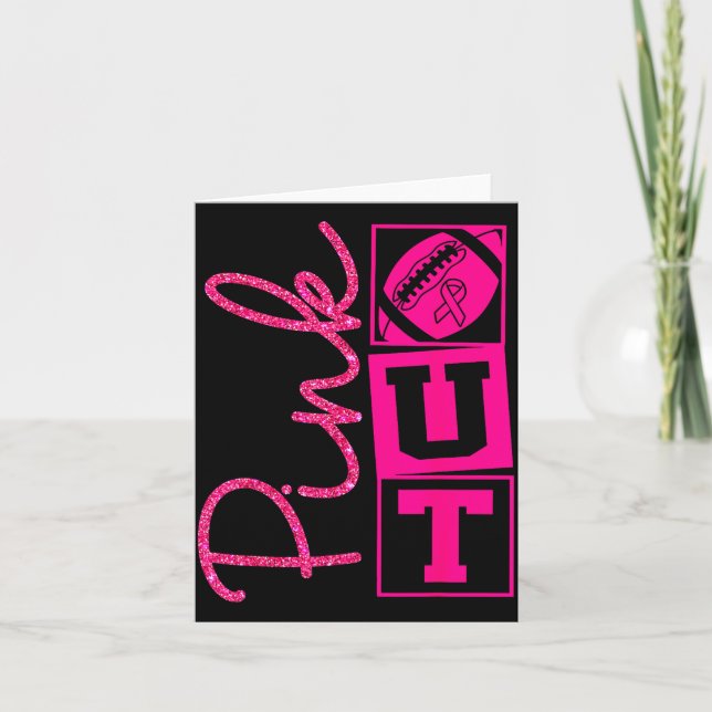 Nk Out Breast Cancer Awareness Football Srts Men C Card (Front)