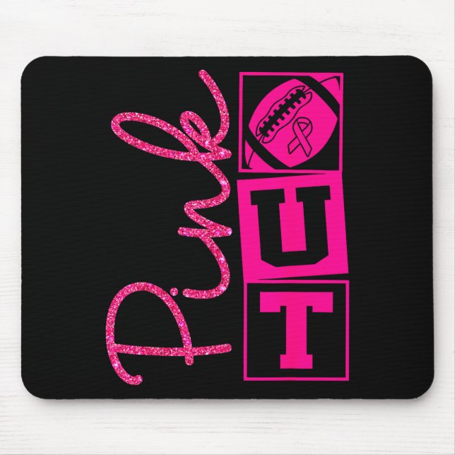 Nk Out Breast Cancer Awareness Football Srts Men C Mouse Pad (Front)