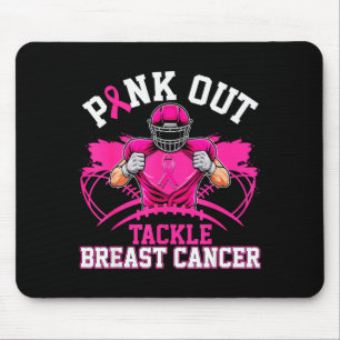 Nk Out Tackle Breast Cancer Awareness American Foo Mouse Pad