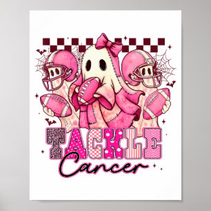 Nk Out Tackle Breast Cancer Awareness Football Gho Poster