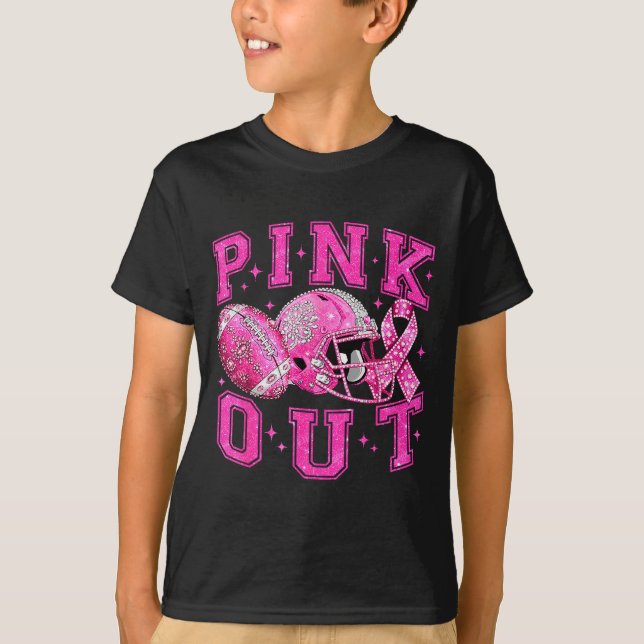 Nk Out Tackle Breast Cancer Awareness Football Nk  T-Shirt (Front)