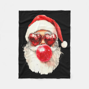 Nk Santa Christmas Bubble Gum Nk Sungles  Fleece Blanket