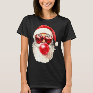 Nk Santa Christmas Bubble Gum Nk Sungles T-Shirt