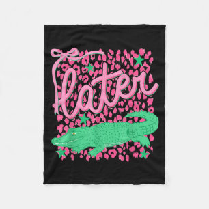 nk See Ya Gator Alligator Funny Sarcastic Girly Fleece Blanket
