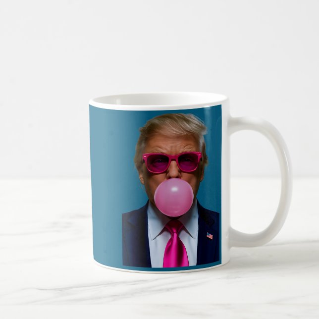 Nk Sungles Funny Donald Trump Nk Bubble Gum 2024  Coffee Mug (Right)