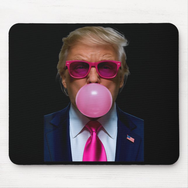 Nk Sungles Funny Donald Trump Nk Bubble Gum 2024  Mouse Pad (Front)