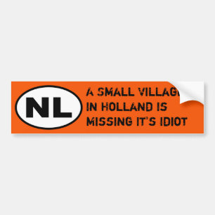 NL Sticker - Missing Village Idiot