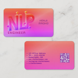 🤖NLP Engineer Chatbot Developer Conversational AI Business Card