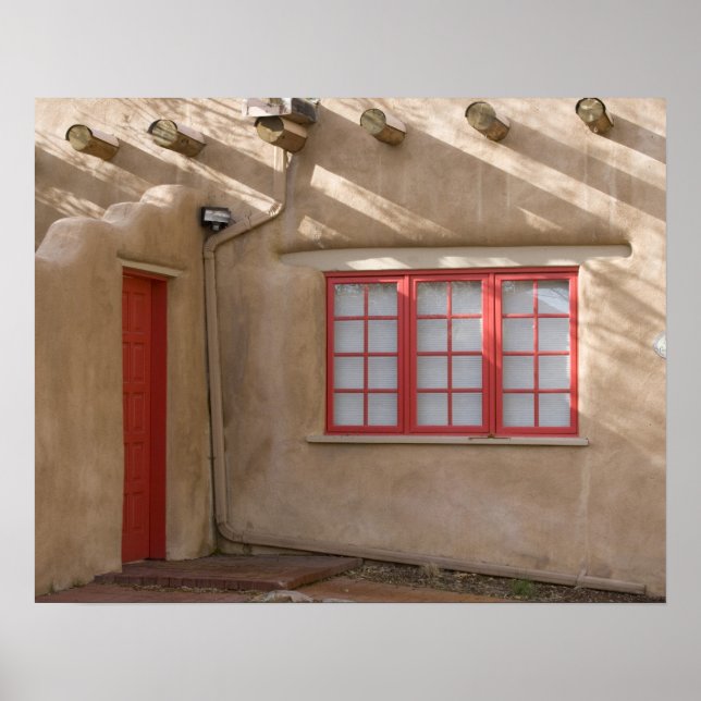 NM, New Mexico, Santa Fe, Canyon Road, legendary Poster (Front)