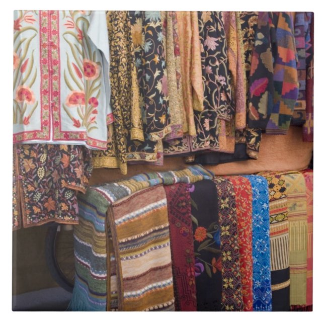 NM, New Mexico, Santa Fe, Navajo clothing, Tile (Front)