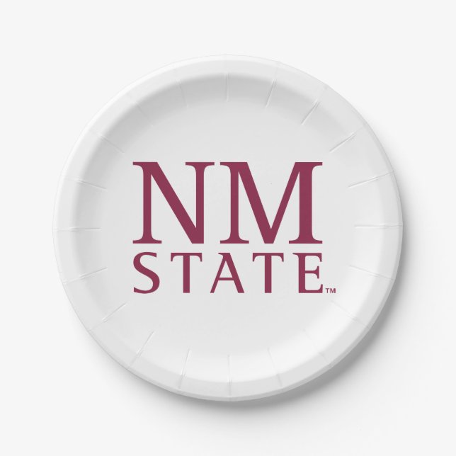 NM State Paper Plate (Front)