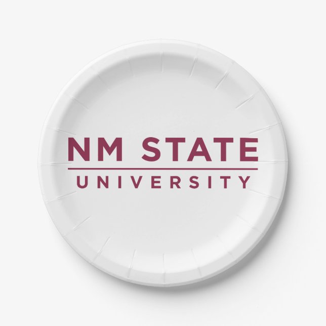 NM State University Paper Plate (Front)