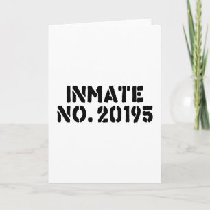 nmate No. 20195 Card